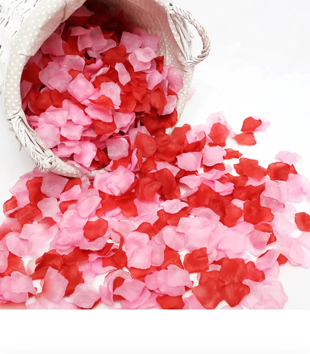 1000 Pcs/Pack Artificial Flower Rose Petals for Wedding Valentine's Day Decor
