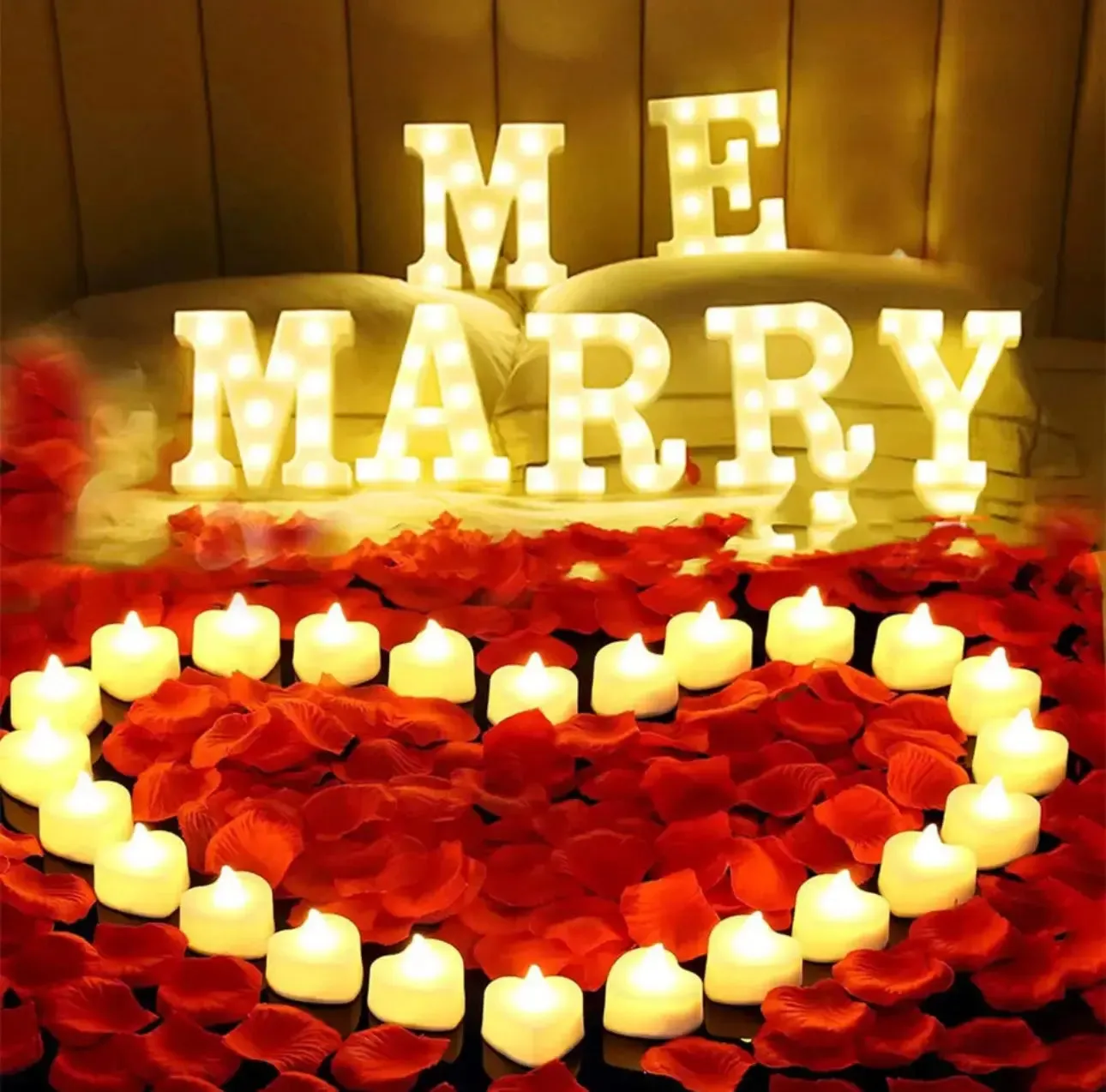 1000 Pcs/Pack Artificial Flower Rose Petals for Wedding Valentine's Day Decor