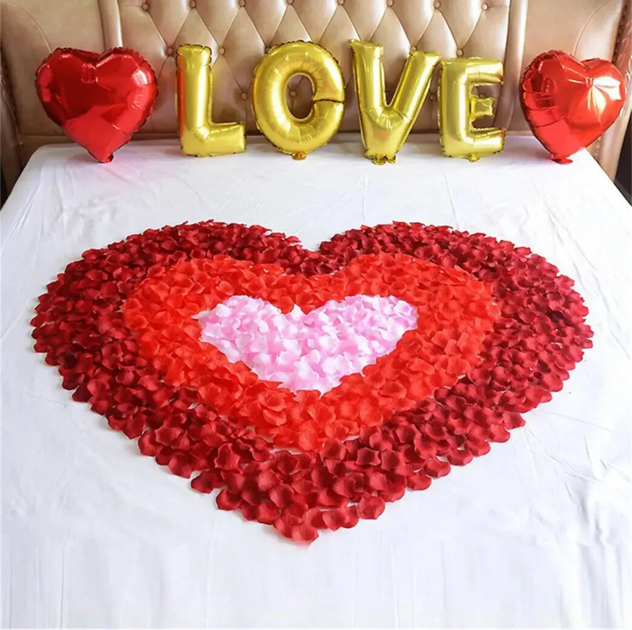 1000 Pcs/Pack Artificial Flower Rose Petals for Wedding Valentine's Day Decor