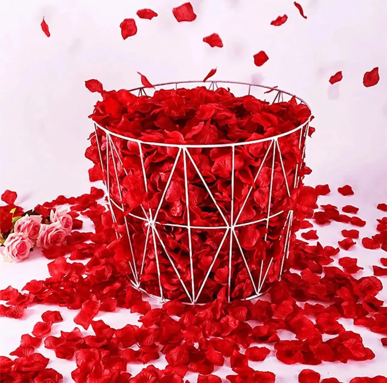 1000 Pcs/Pack Artificial Flower Rose Petals for Wedding Valentine's Day Decor