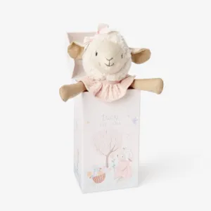 10" LINEN TOY BOXED | Lucy Lamb