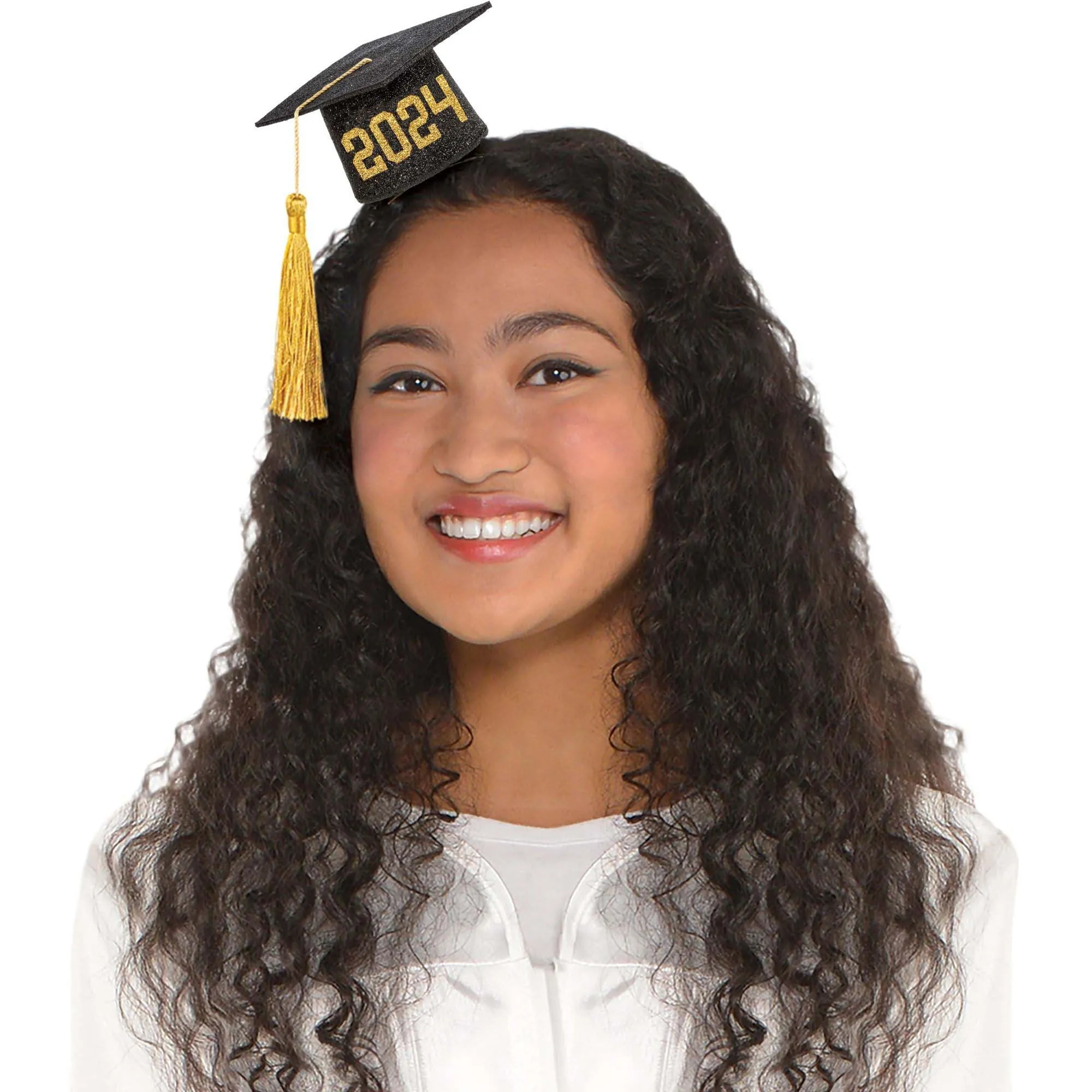 2024 Mini Graduation Hat with Glitter, 2 X 3 Inches, 1 Count