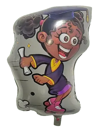 26" Girl Graduation Mylar Balloon