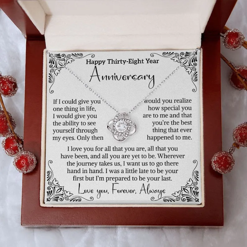 38th Wedding Anniversary Gift For Wife Luck Anniversary Gift Thirty Eightieth Anniversary Gift 38 Year Anniversary Gift For Our Anniversary