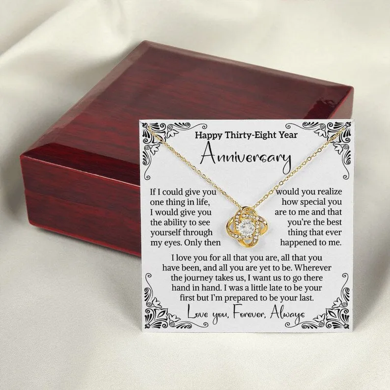 38th Wedding Anniversary Gift For Wife Luck Anniversary Gift Thirty Eightieth Anniversary Gift 38 Year Anniversary Gift For Our Anniversary