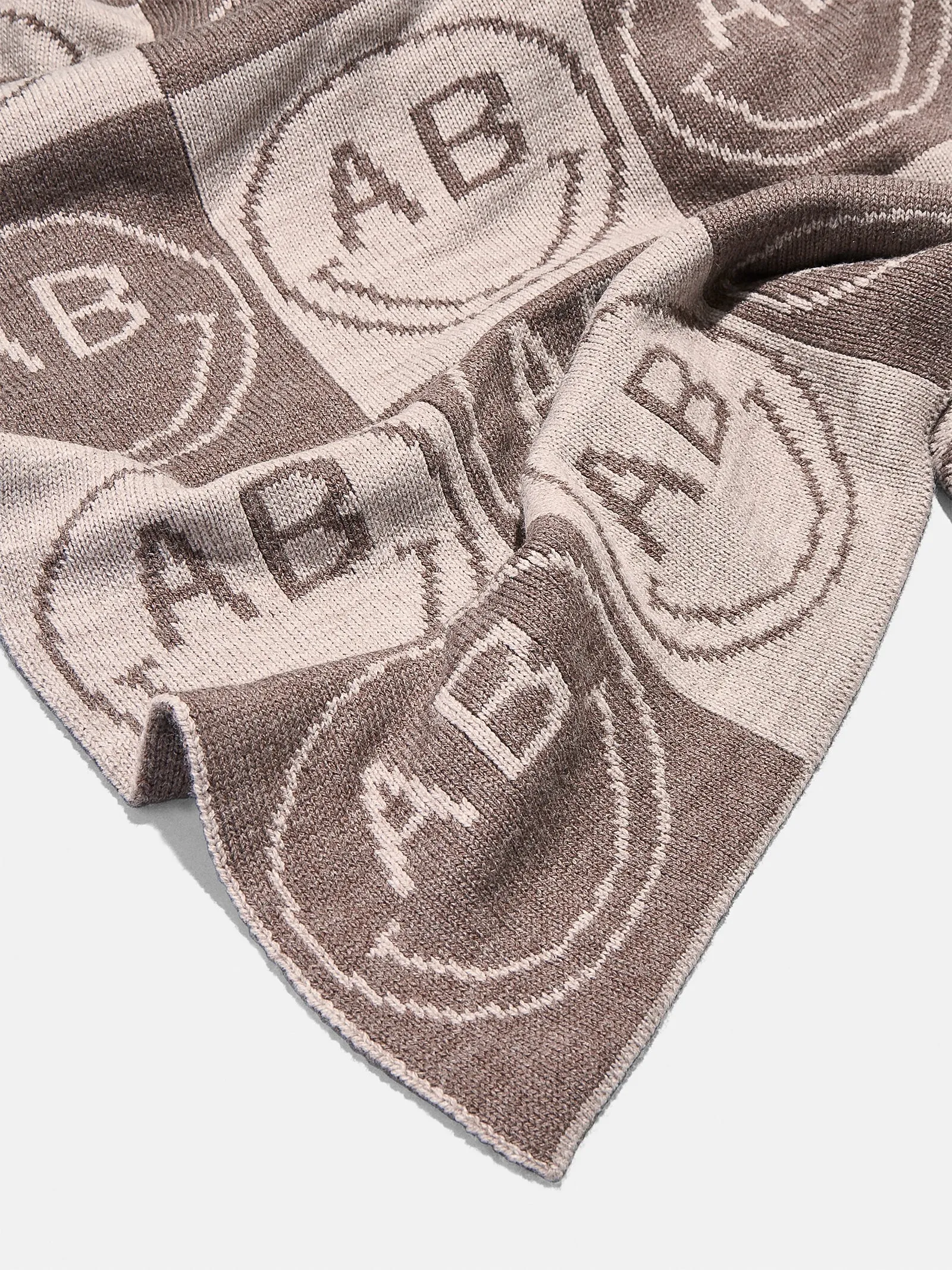 All Smiles Custom Blanket - Tan/Brown