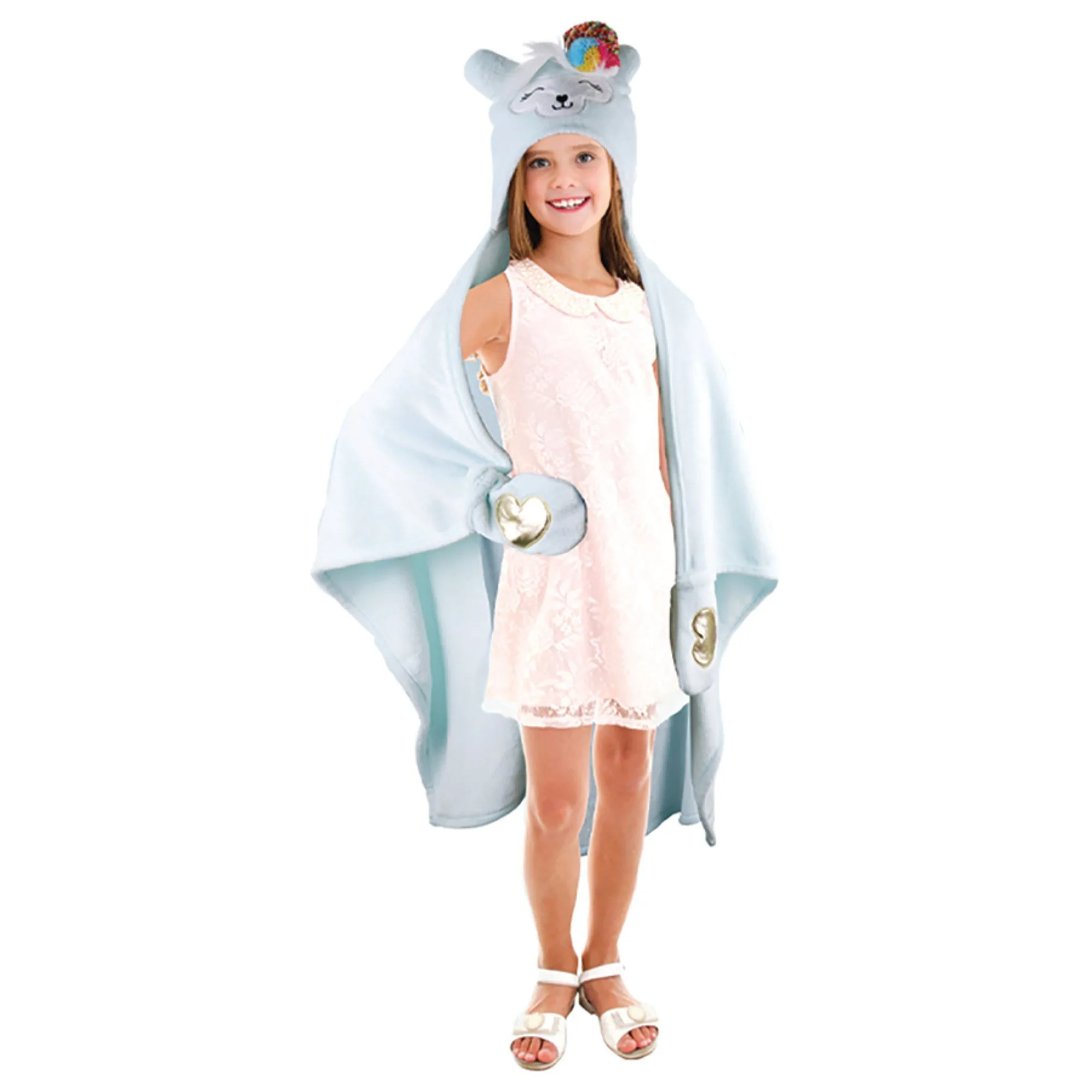Animal Hooded Throw - Llama