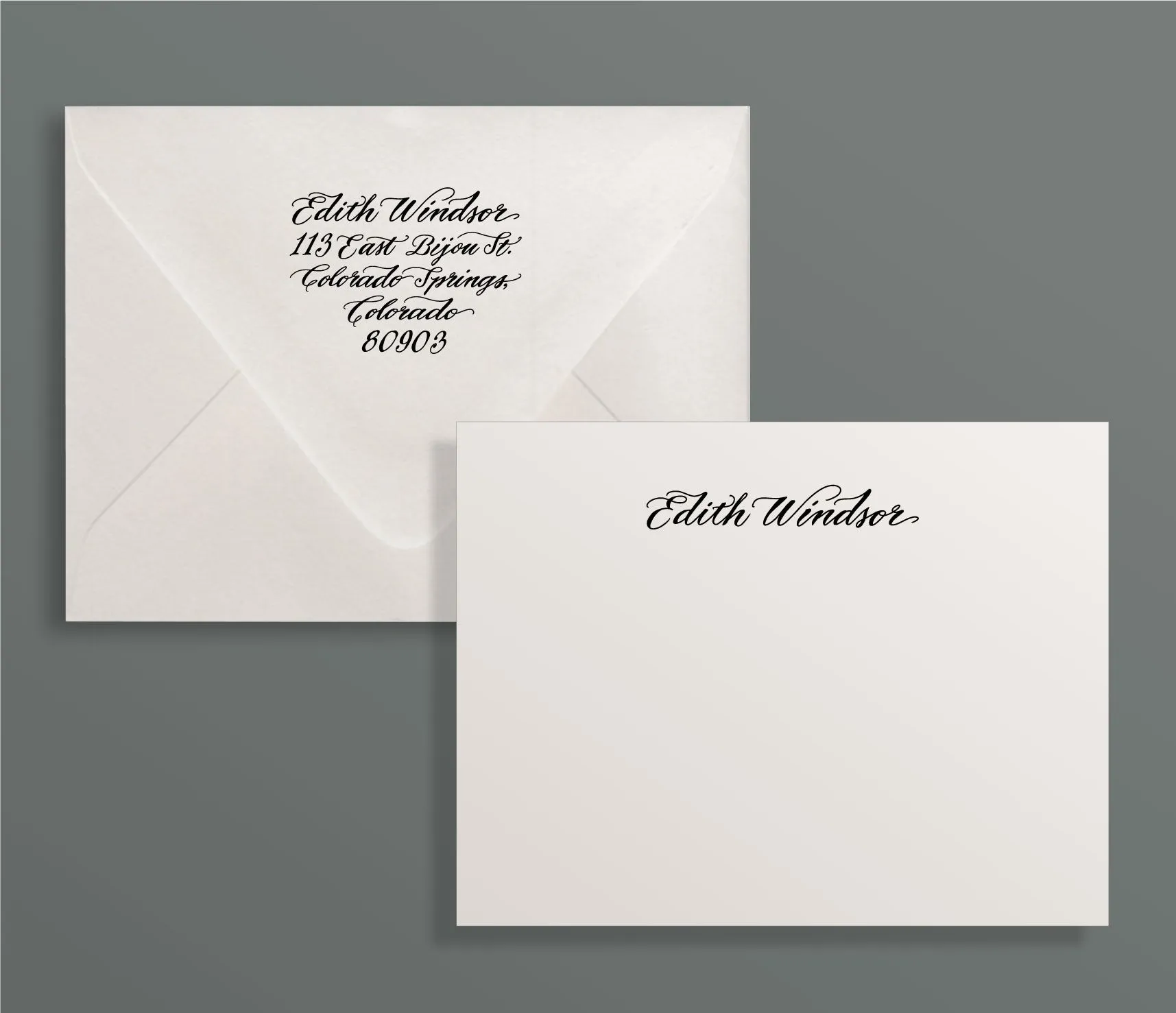 Avenue Custom Letterpress Stationery Suite
