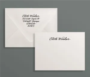 Avenue Custom Letterpress Stationery Suite