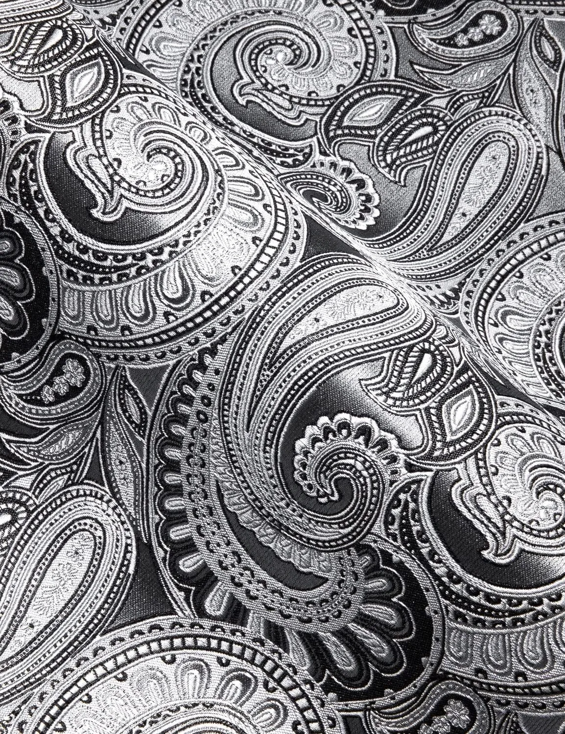Barry.Wang Men's Silk Shirts Short Sleeve Western Designer Button Down Paisley Shirt Casual Beach Summer Party Mexico