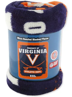 BCUV1 Blanket - Rolled Micro Raschel - University of Virginia