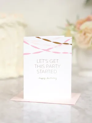 Birthday Streamers Card