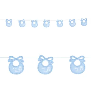 Blue Bib Baby Shower Garland