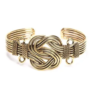Brass Eternal Knot Bracelet