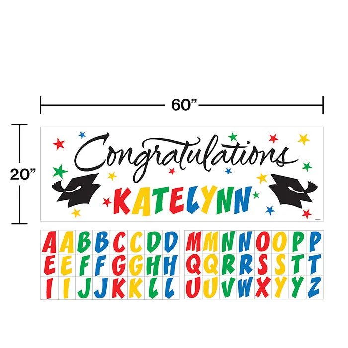 Bulk Graduation Giant Party Banners with Attachments (6 per Case)