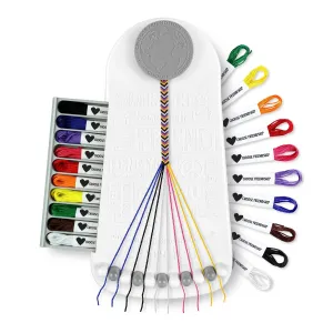 Choose Friendship My Friendship Bracelet Maker, 20 Pre-Cut Threads - Neutral
