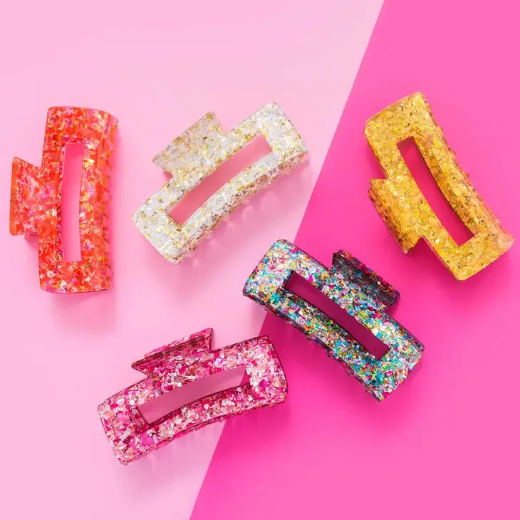 COLORFUL CONFETTI CLAW CLIP