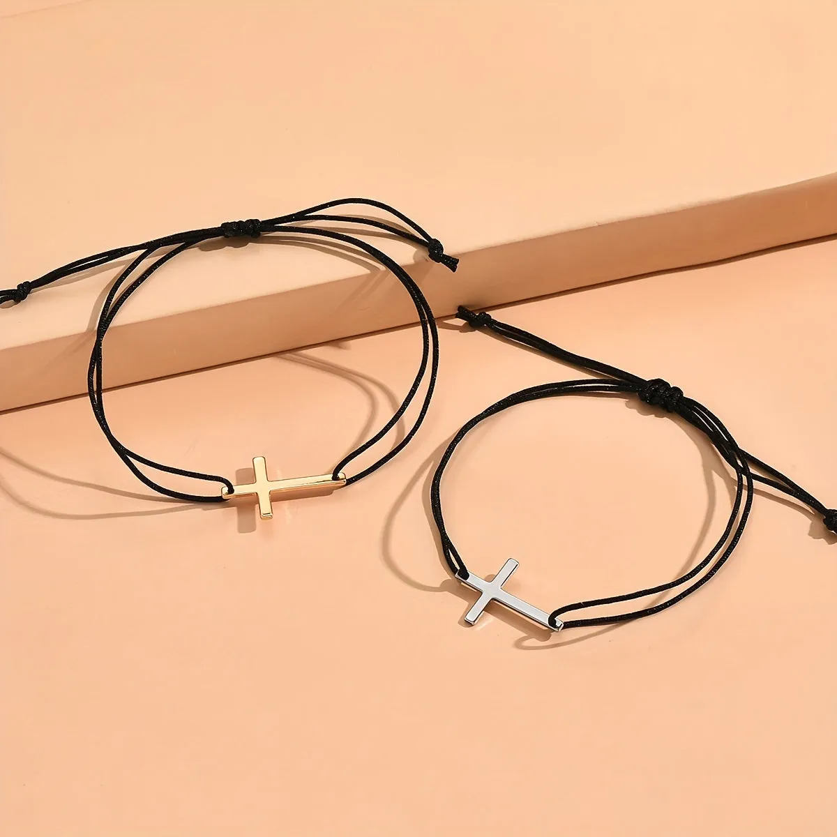 Columbus | Pair Cross braided bracelet