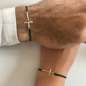 Columbus | Pair Cross braided bracelet