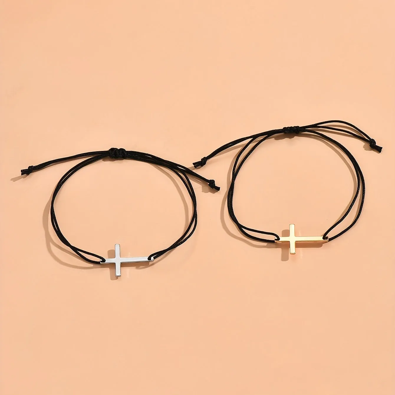 Columbus | Pair Cross braided bracelet