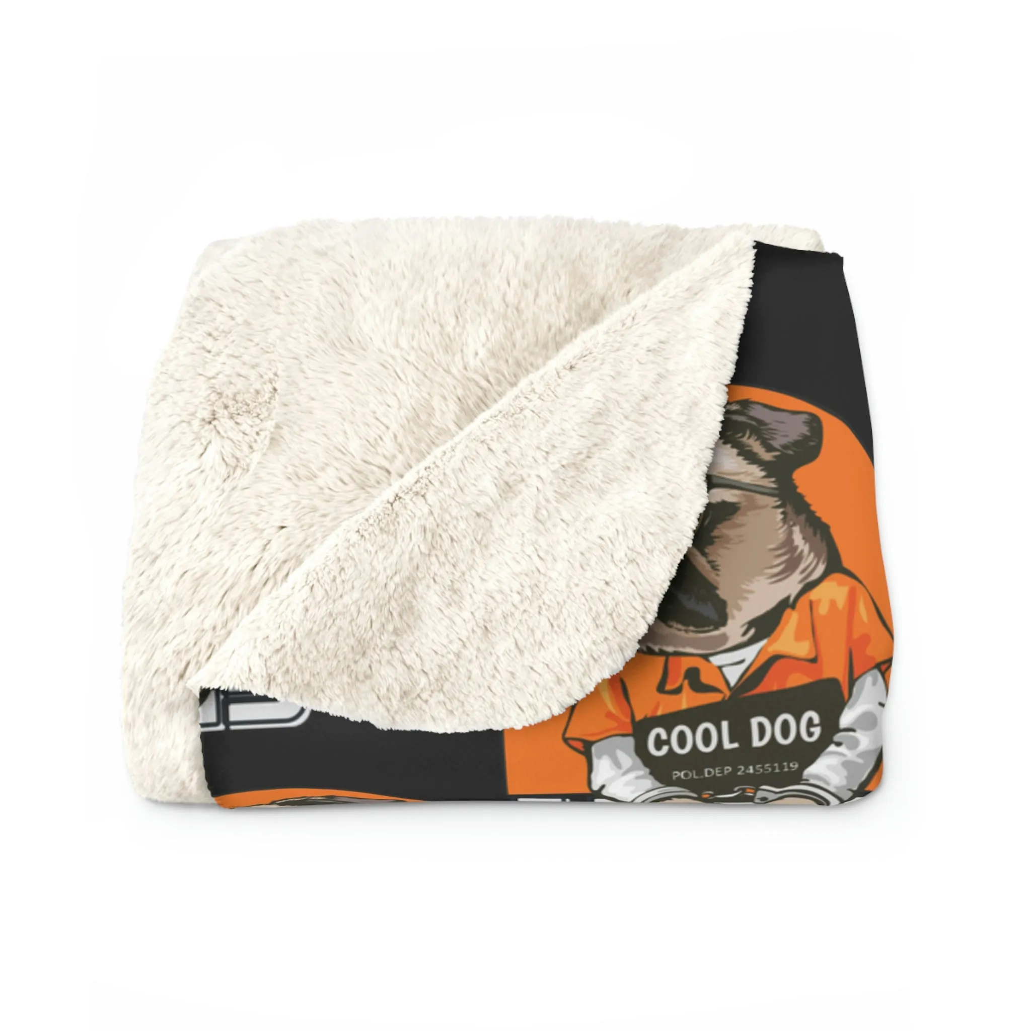Cool Dog Sherpa Fleece Blanket POD