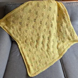 Cozy Baby Blanket - Yellow Fleck