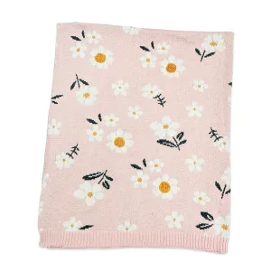 Daisy Floral Sweater Knit Blanket