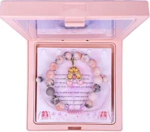 Dance Recital Gifts - Dance Bracelet Ballerina Jewelry, Natural Stone Ballet Slippers Charm Bracelet Dance Competition Gifts for Dance Lover Ballet Friends Mate