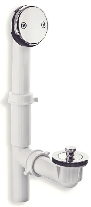Danco 51933 Tub Drain Kit, Plastic, White, Chrome, For: Standard Size Tubs :BX  1: QUANTITY: 1