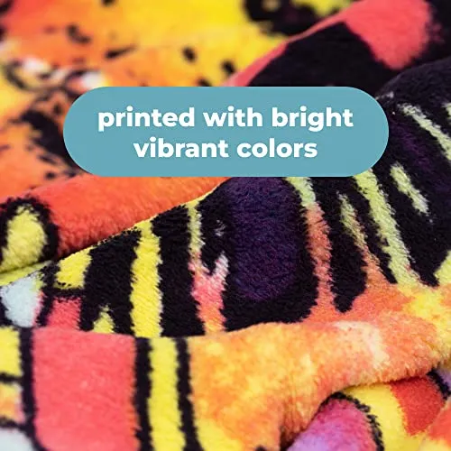 Dawhud Direct Colorful Cat Blanket 50x60 Inch Dean Russo Confident Cat