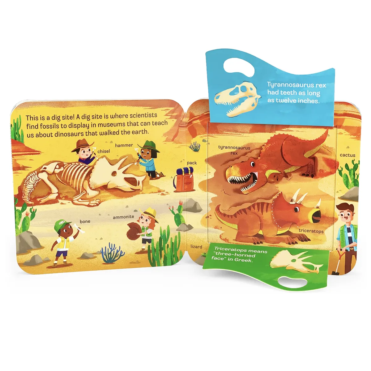 Dino Interactive Lift-a-Flap Board Book