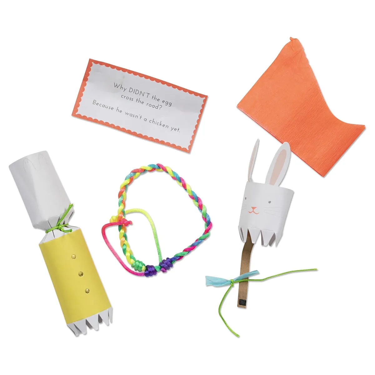 Easter Bunny Table Decorations Decor Party Favors Confetti Mini Christmas Crackers Poppers (6)