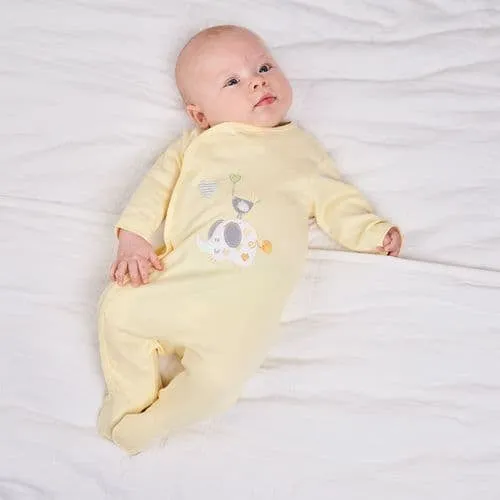 ELEPHANT COTTON SLEEPSUIT