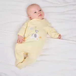 ELEPHANT COTTON SLEEPSUIT