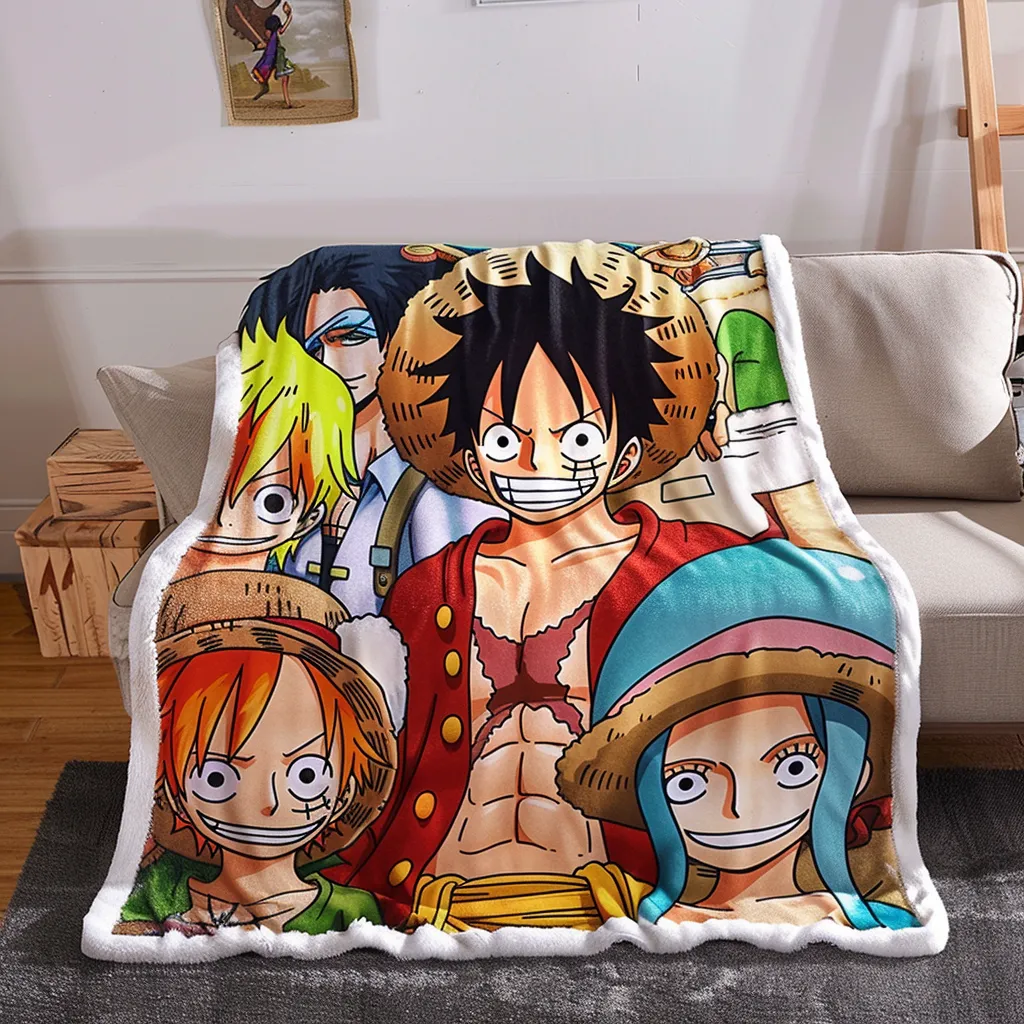 Fleece Photo Blankets - ONE PIECE Characters