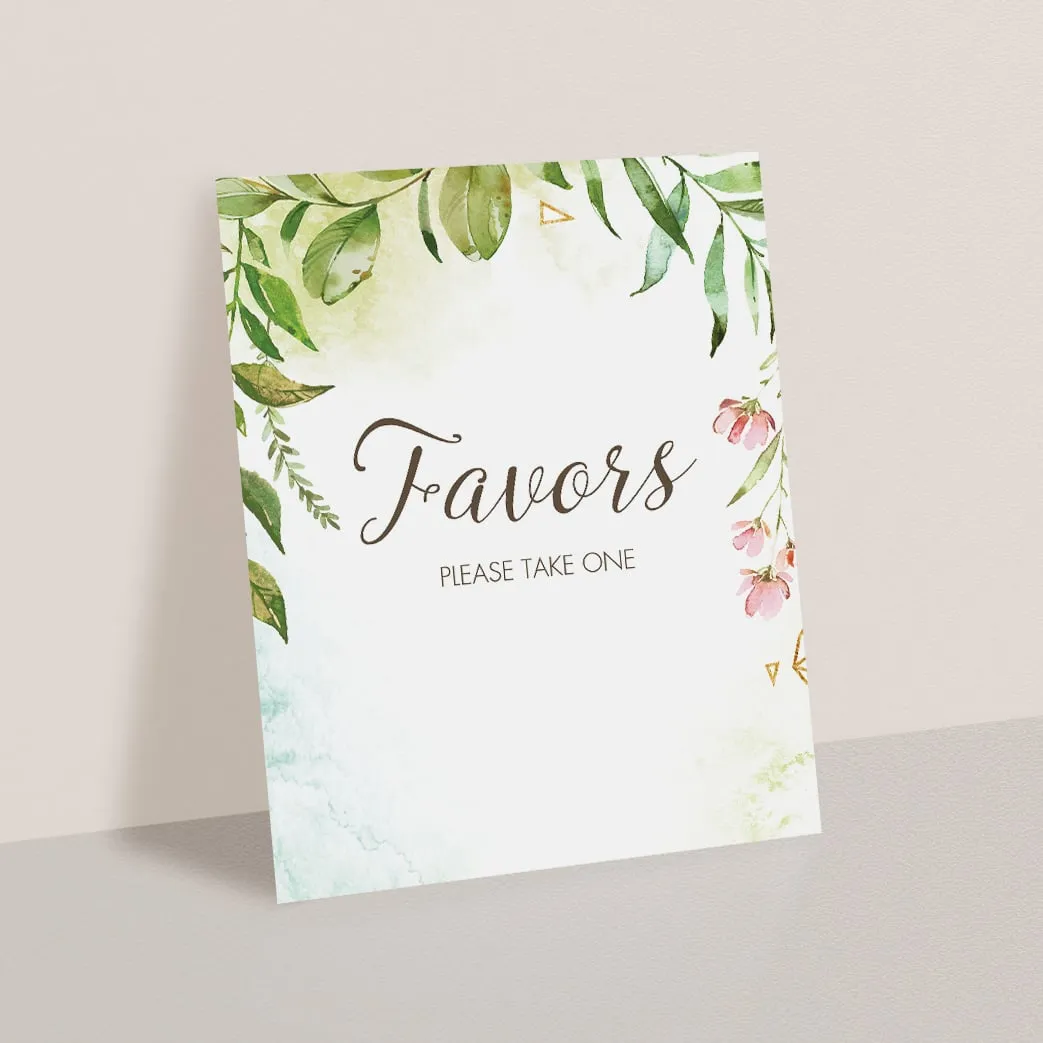 Garden Baby Shower Decorations Printable