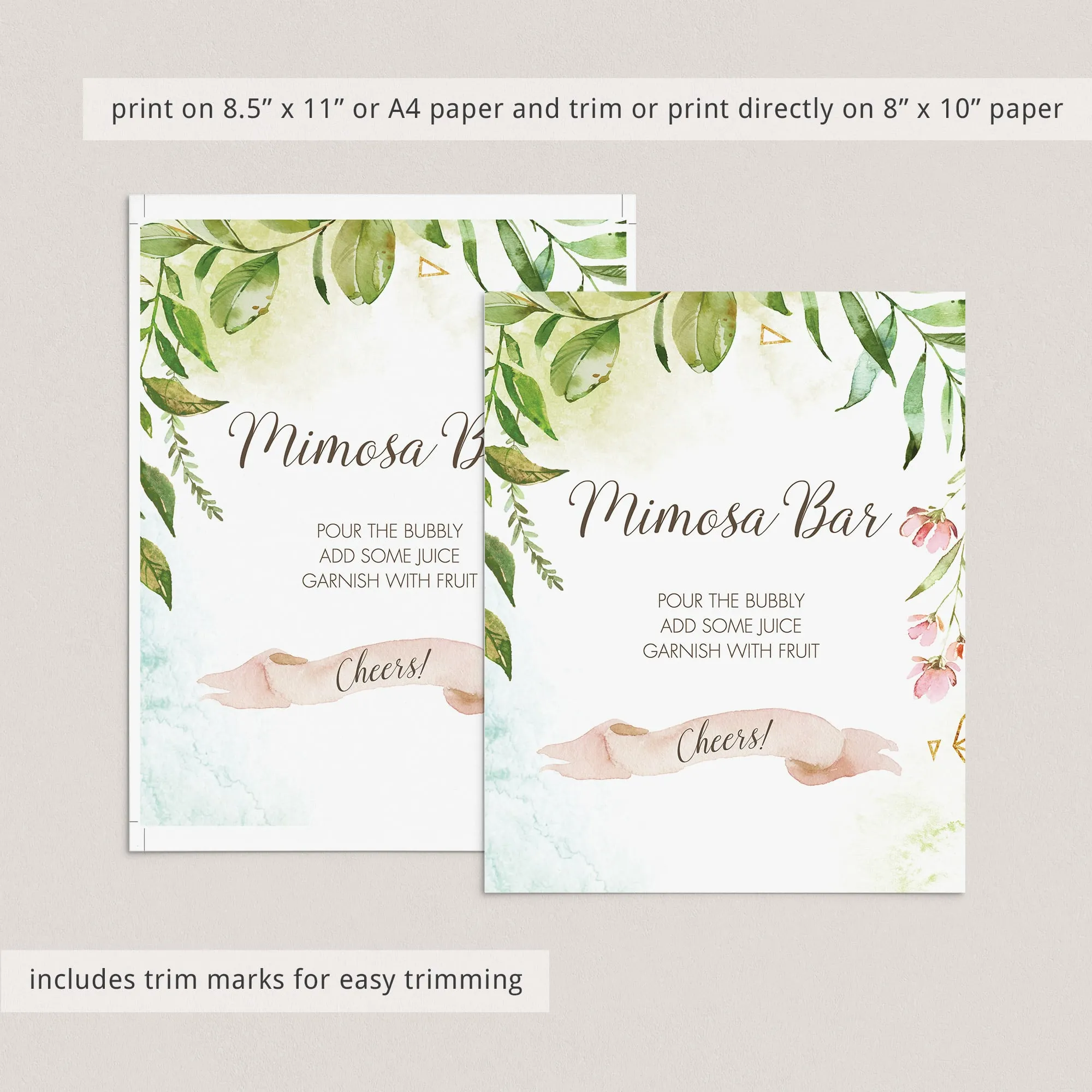 Garden Baby Shower Decorations Printable