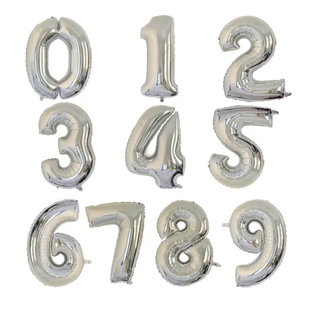 Gold Decorative Number Balloon For Party