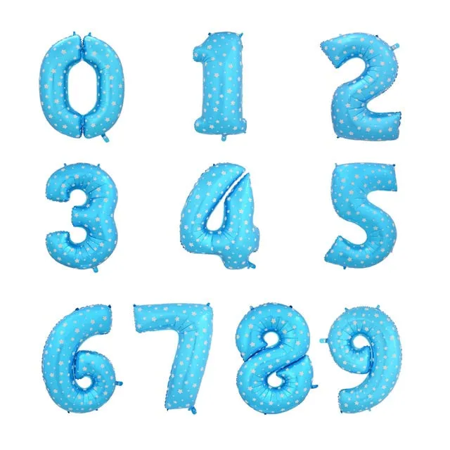 Gold Decorative Number Balloon For Party