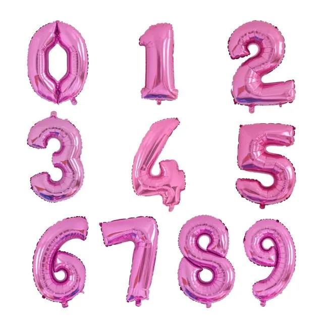 Gold Decorative Number Balloon For Party