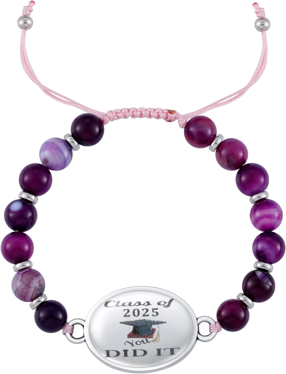 Graduation Gift  Girl 2025 Graduation Bracelets Friendship Gifts for Women      Graduation Healing Stone Bracelets Gifts for Her