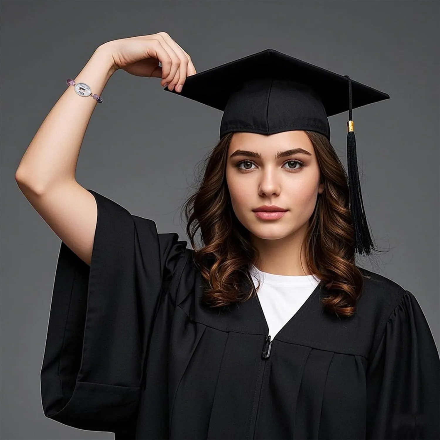 Graduation Gift  Girl 2025 Graduation Bracelets Friendship Gifts for Women      Graduation Healing Stone Bracelets Gifts for Her