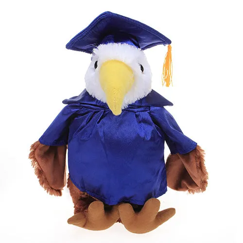 Graduation Stuffed Animal Plush Eagle 12"