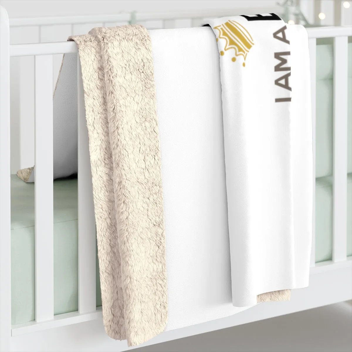 IAC  Home & Livings- Blankets  / Sherpa Fleece Blanket / I am a black queen