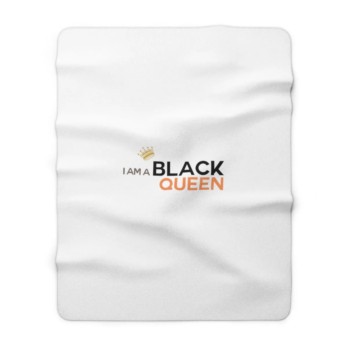 IAC  Home & Livings- Blankets  / Sherpa Fleece Blanket / I am a black queen