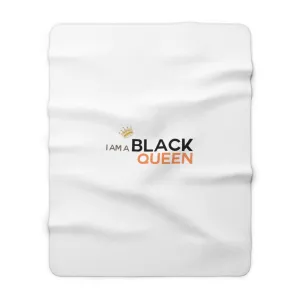 IAC  Home & Livings- Blankets  / Sherpa Fleece Blanket / I am a black queen
