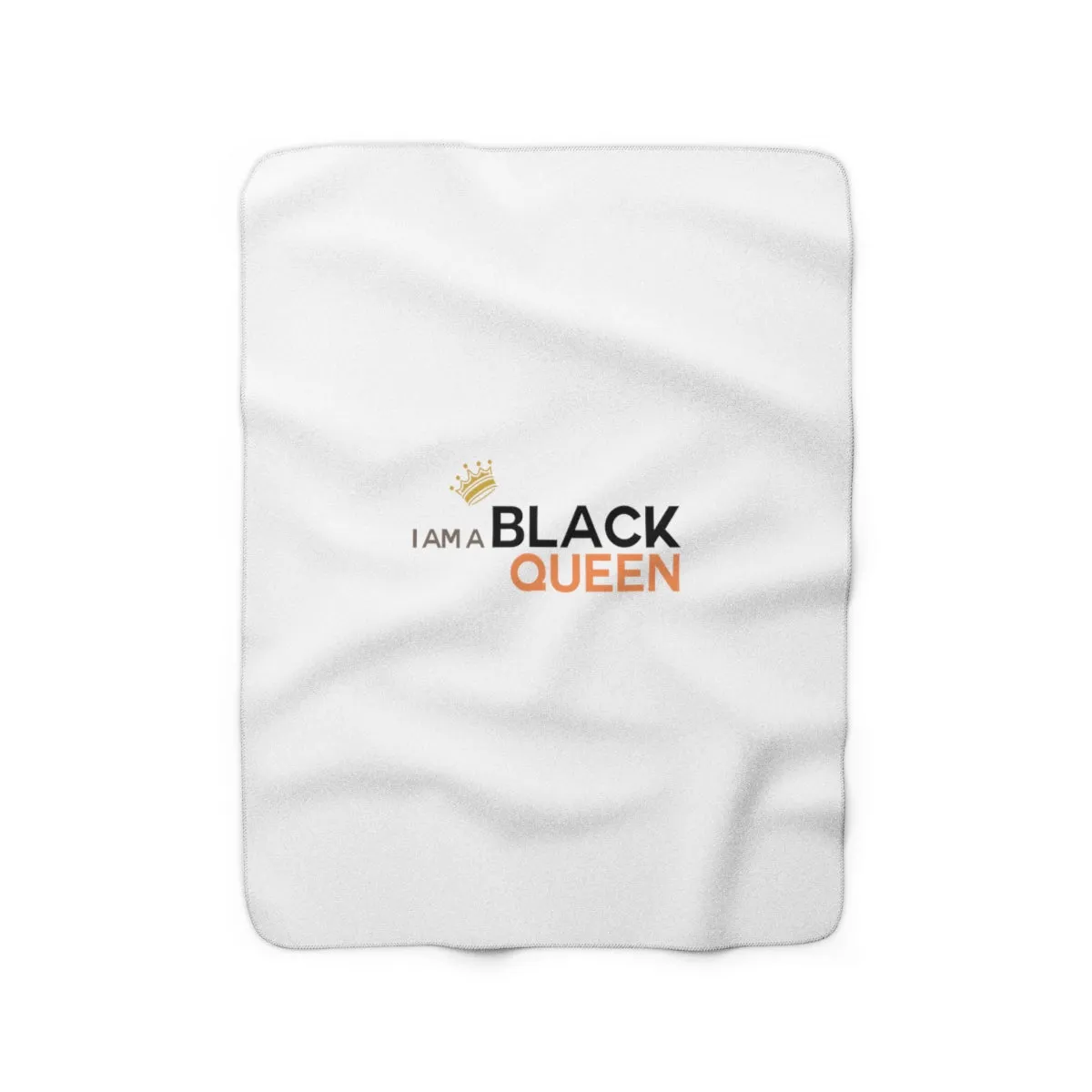 IAC  Home & Livings- Blankets  / Sherpa Fleece Blanket / I am a black queen