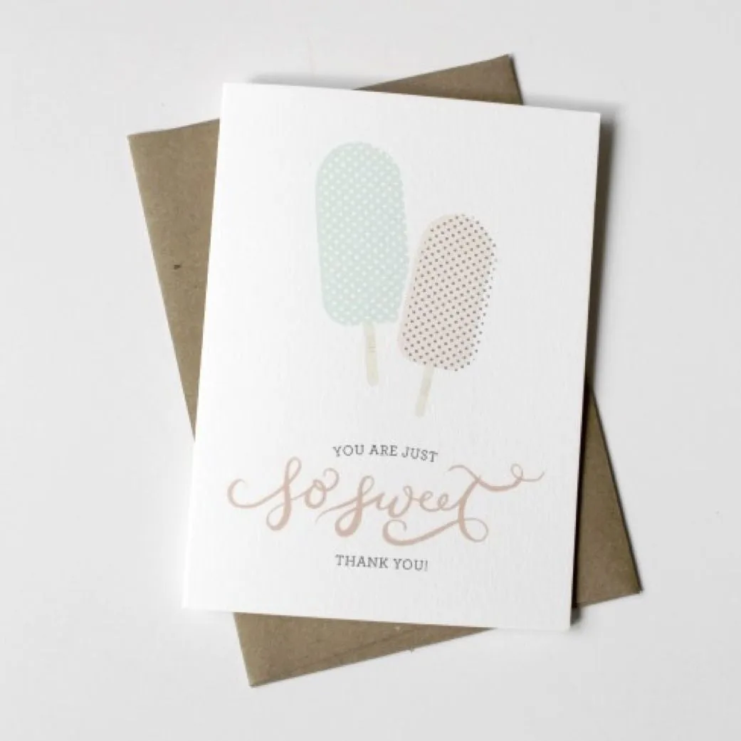 Ice Cream Thank You Card Set