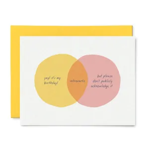 Introvert Venn Diagram Card
