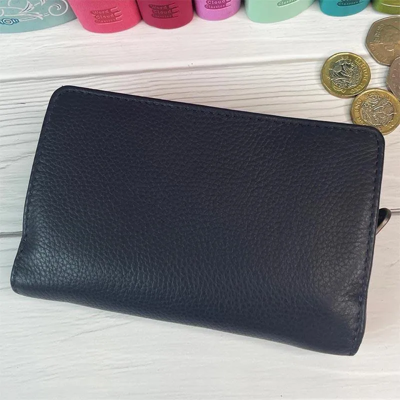 Jane Austen Books Design Wallet in Navy